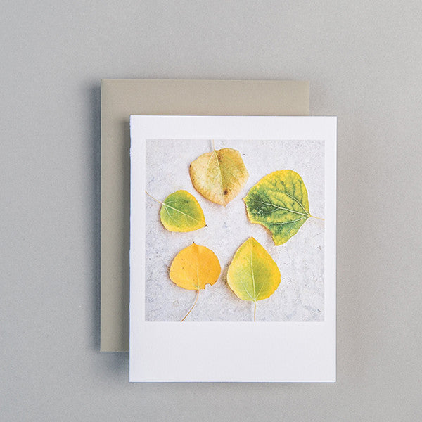 A2 Folded Card - first signs of fall