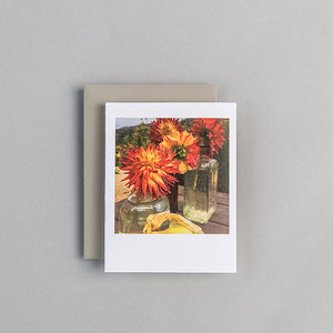 A2 Folded Card - organic flowers